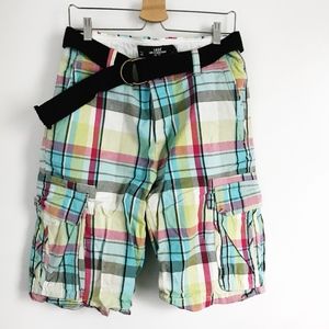 H&M | Men's Plaid Cargo Shorts
